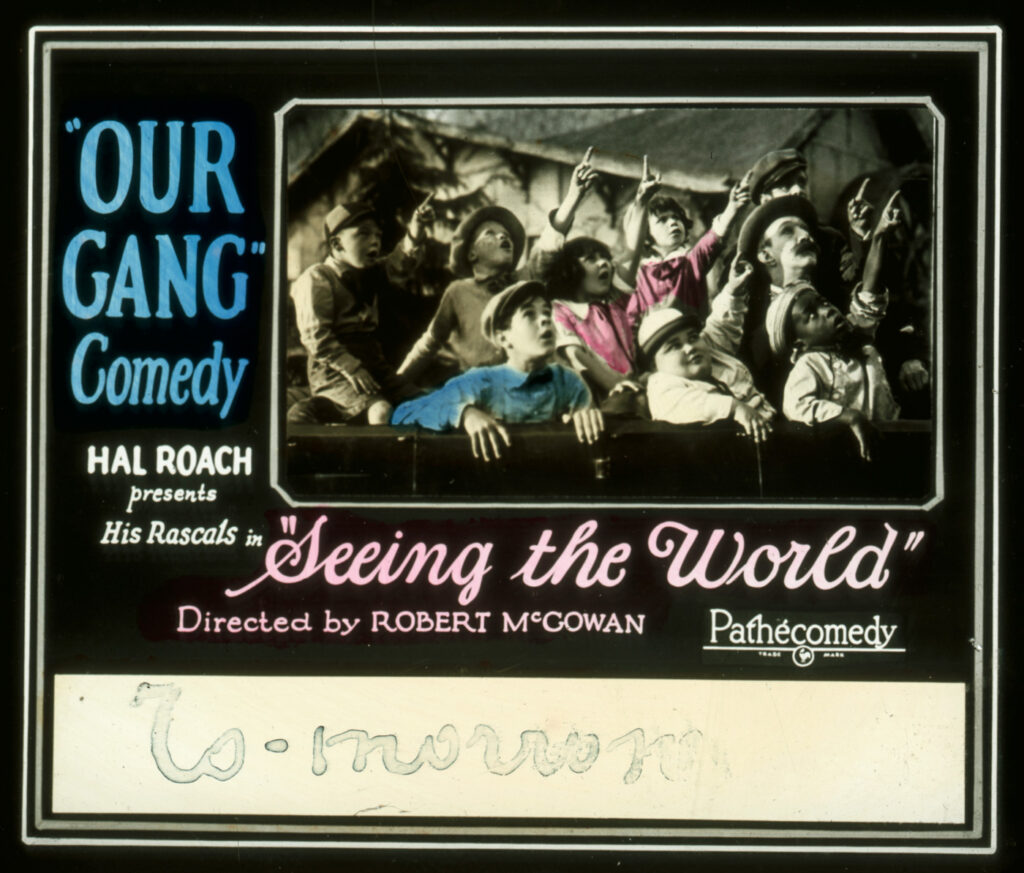 Preview slide, Seeing The World, 1927