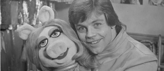 Mark Hamill and Miss Piggy on an episode of The Muppet Show.