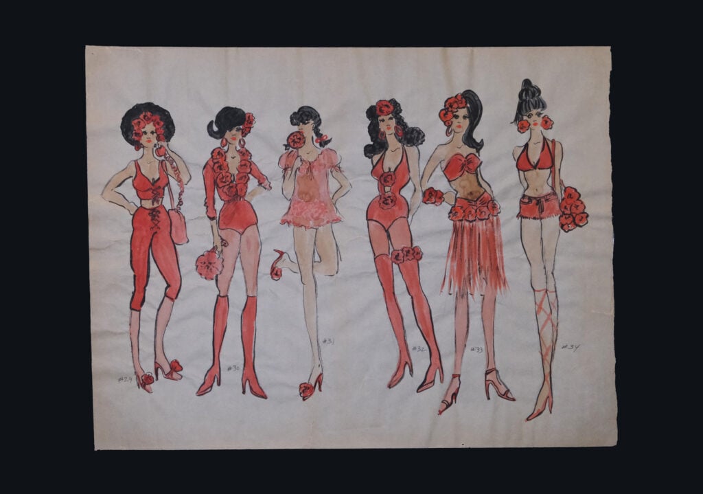 Costume designs for Poppy Girls, <em>The Wiz</em> (1978), 1977. Gift of Tony Walton.